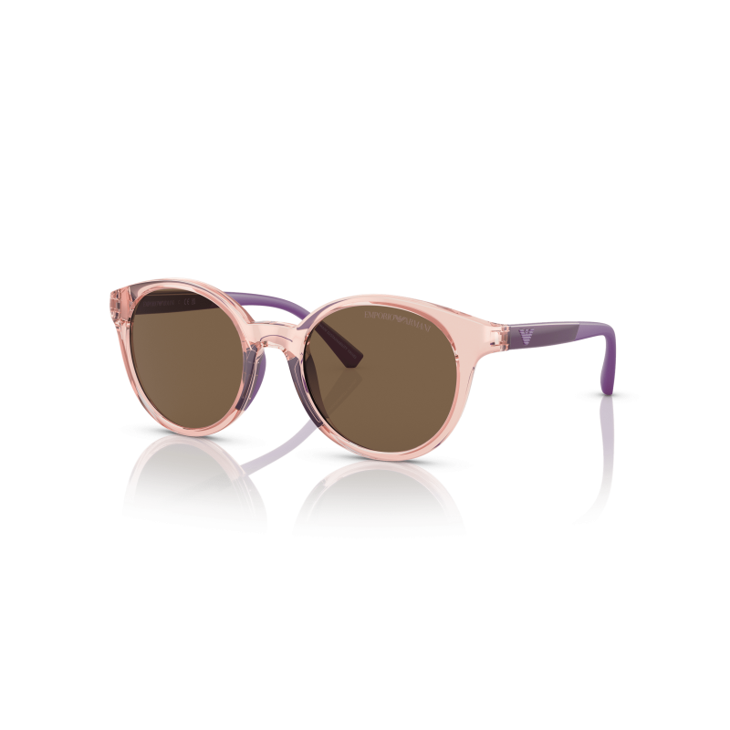 Óculos De Sol Para Crianças Emporio Armani Feminino 0ek4185 Transparent Pink Dark Brown